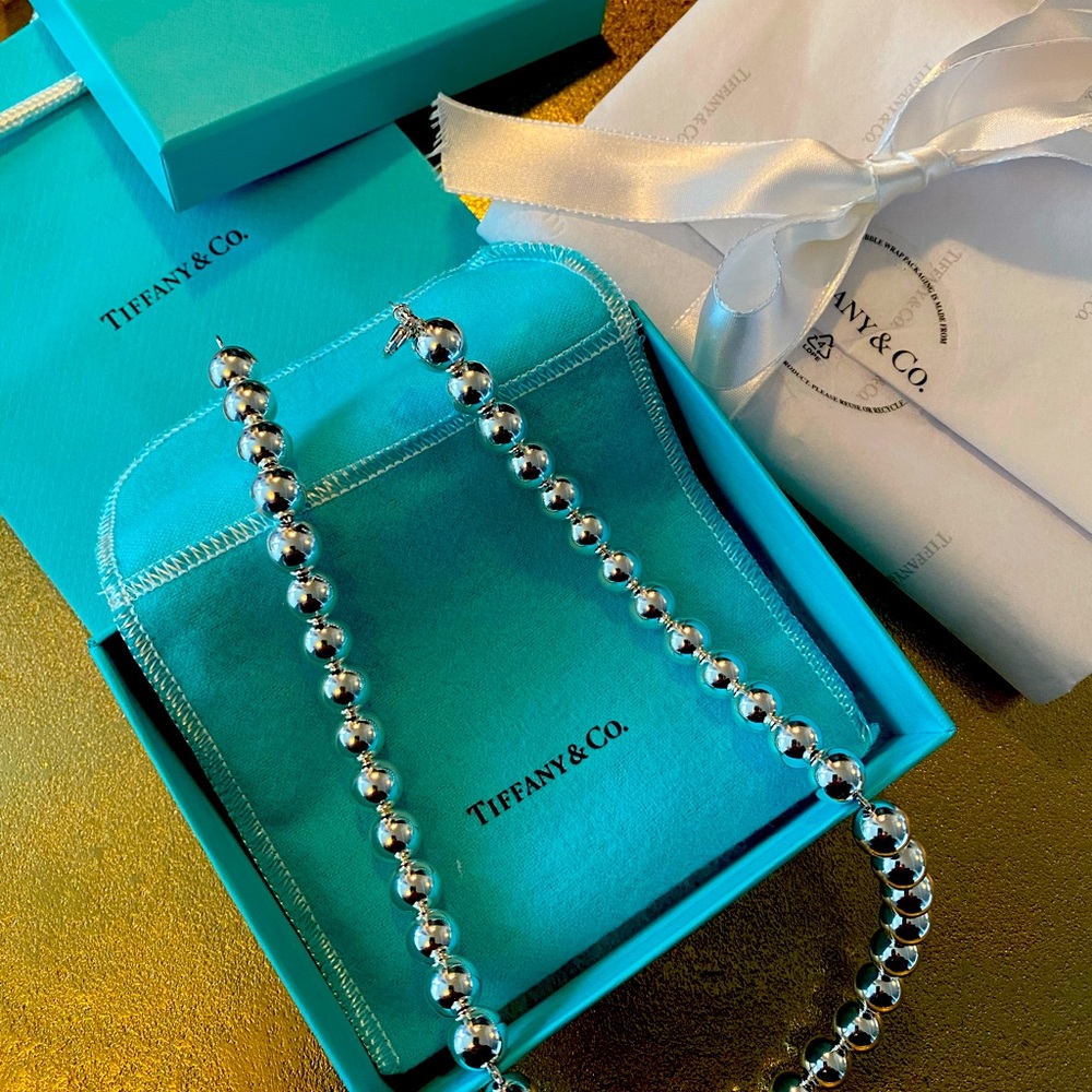 Tiffany & Co. Sterling Silver HardWear Ball Necklace